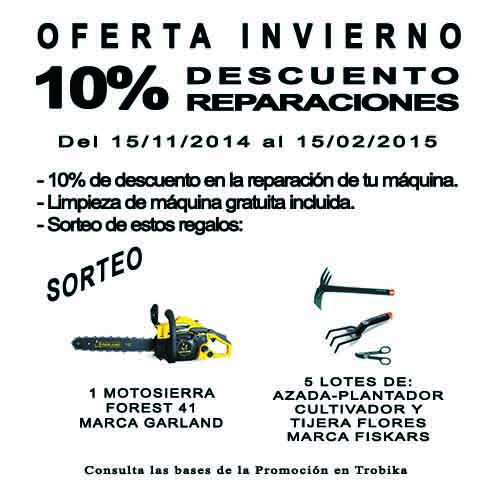 SORTEO Y 10% DTO REPARACIONES